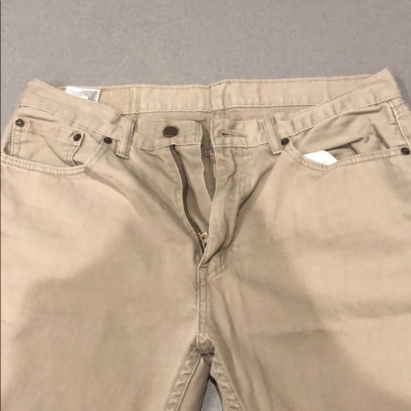 Levi's 505 Tan Jeans White Tab 33x30 - Picture 3 of 4